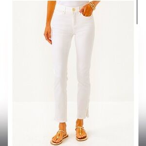 Lilly Pulitzer 29" South Ocean High Rise Skinny Jean Resort White
